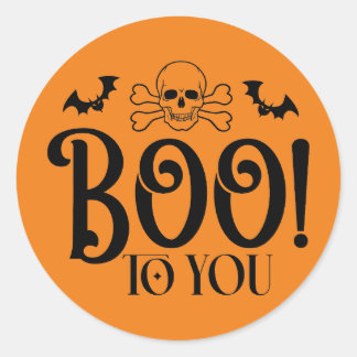 Adesivo Boo para você, paletó de Halloween