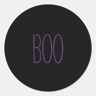 Adesivo Boo preto roxo assustador manuscrito