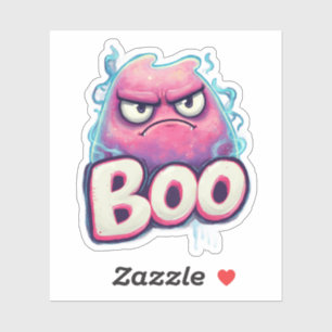Adesivo Boo Sticker   Decano Ghost Grumpy Grumpy   Engraça