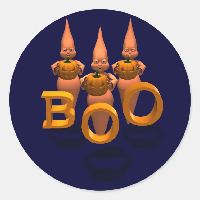 Adesivo Boo! Três Fantasias (Frente)