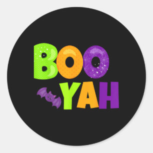 Adesivo Boo-Yah Halloween Divertido