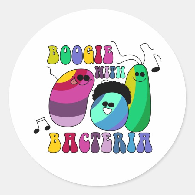 Adesivo Boogie com Bactérias (Frente)