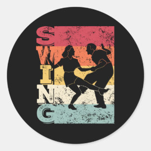 Adesivo Boogie Woogie Swing Retro Colors Vintage