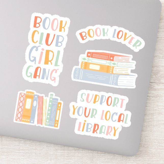 Adesivo Book Lover Sticker Set (Detalhe)