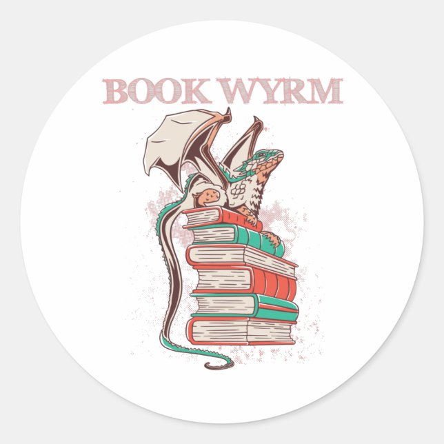 Adesivo Book Wyrm (Frente)