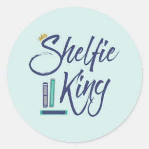 Adesivo Booklover Shelfie King