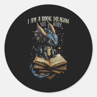 Adesivo Bookote Citação Eu Sou Um Dragão De Livro Não Uma