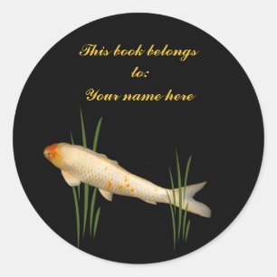 Adesivo Bookplate de Koi