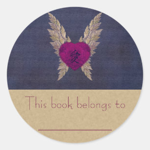 Adesivo Bookplate de Purple Heart