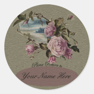 Adesivo Bookplates do Rosebud