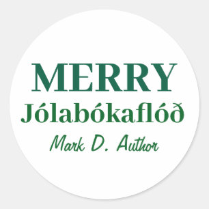 Adesivo Books & Cozy Noites: Feliz Jolabokaflod