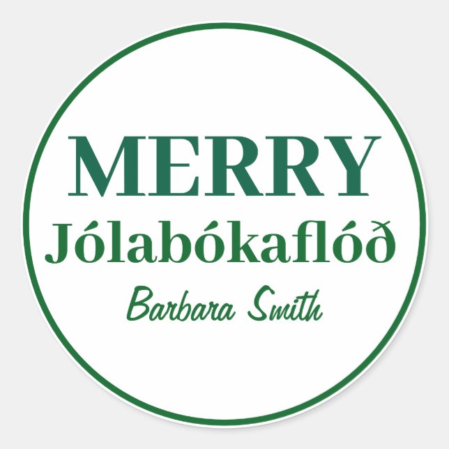 Adesivo Books & Cozy Noites: Feliz Jolabokaflod Classic Ro (Frente)
