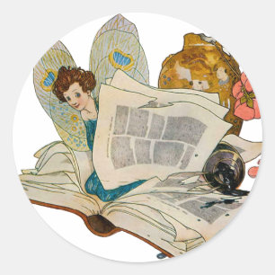 Adesivo Bookworm Fairy