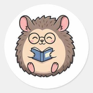 Adesivo Bookworm Hedgehog