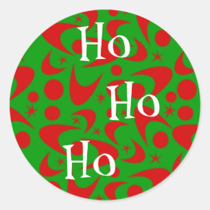 Adesivo Boomerangues de Natal Retro