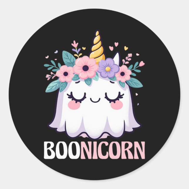 Adesivo Boonicorn Unicorn Ghost (Frente)