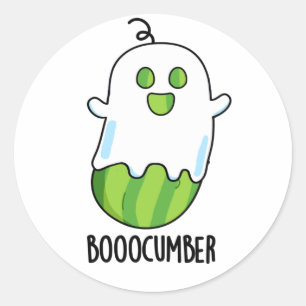 Adesivo Booocumber Funny Ghost Cucumber Pun