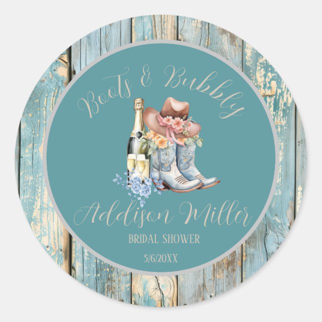 Adesivo Boot e Chá de panela Watercolor flutuante (Frente)