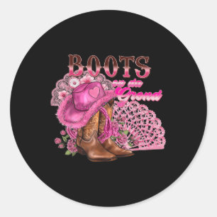 Adesivo Boot No Ground Dancing Western Cowgirl Counter