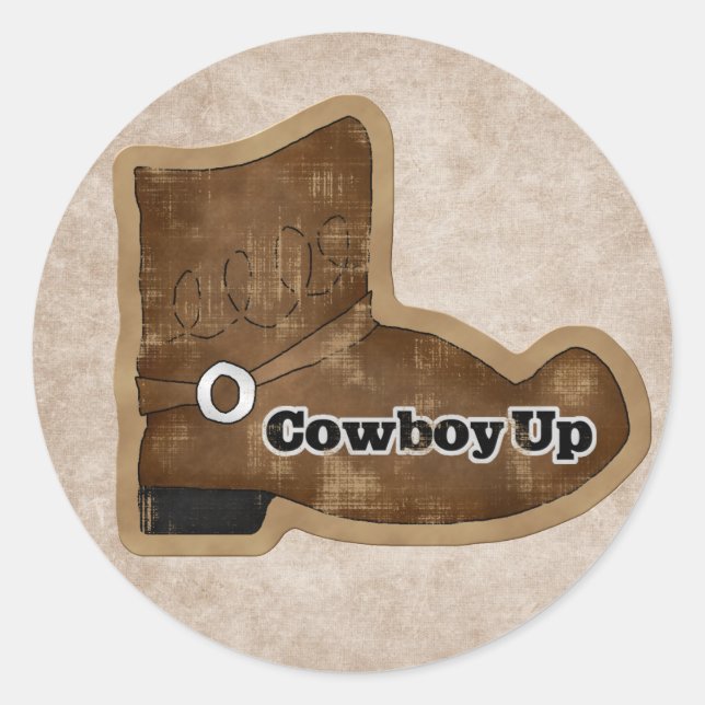 Adesivo Boot Sticker do Cowboy divertido (Frente)