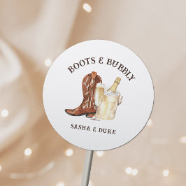 Adesivo Boots & Bubble Rustic Western Weding