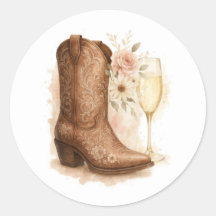 Boots & Bubbly Chuveiro de Noiva de Bota Country W