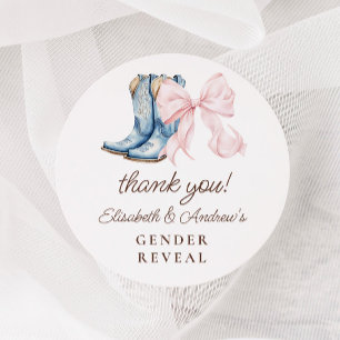 Adesivo Boots ou Arcos Gênero Revelação Obrigado Stickers