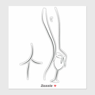 Adesivo Booty e vinho às 22h