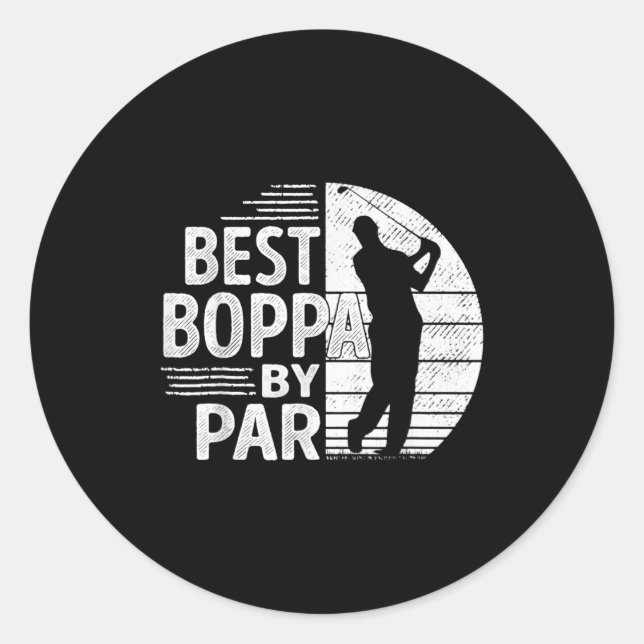 Adesivo Boppa By Par, Golf Shirt Gift Grandpa, Father's Da (Frente)