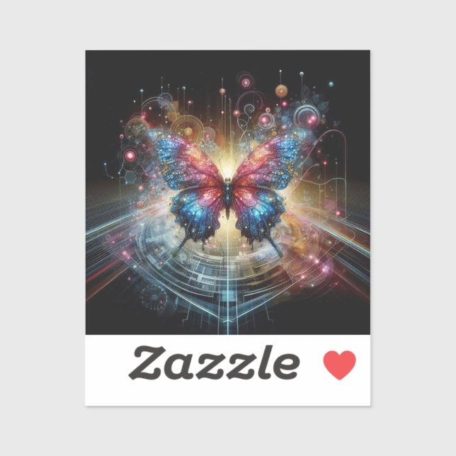 Adesivo 🦋 borboleta (Folha)