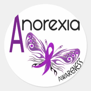 ADESIVO BORBOLETA 3,1 DA ANOREXIA