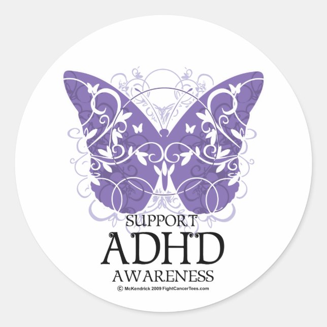 Adesivo Borboleta ADHD (Frente)