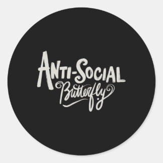 Adesivo Borboleta antissocial