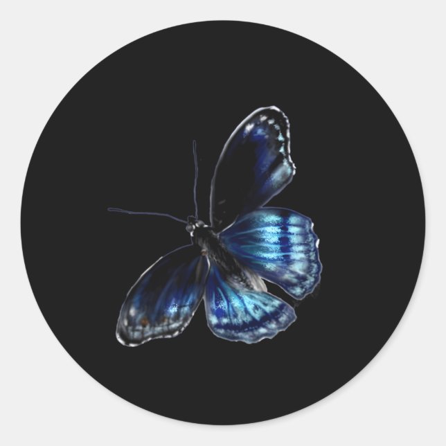 Adesivo Borboleta Azul (Frente)