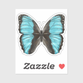 Adesivo Borboleta Azul Insetos Arte Insetos