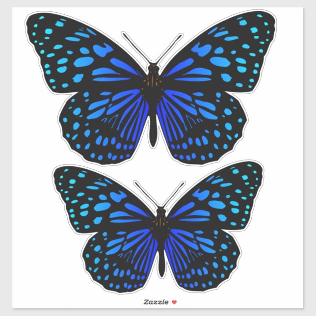 Adesivo Borboleta azul Thunder_Cove (Folha)
