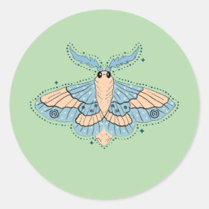Adesivo Borboleta Celestial Caprichosa — Azul Suave e Pêss