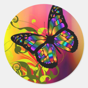 Adesivo Borboleta colorida