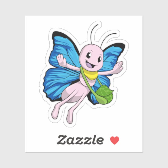 Adesivo Borboleta com Alça (Folha)