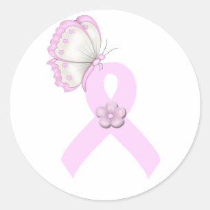 Adesivo Borboleta cor-de-rosa da fita