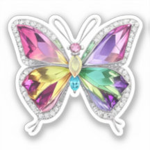Borboleta Cristal Rainbow