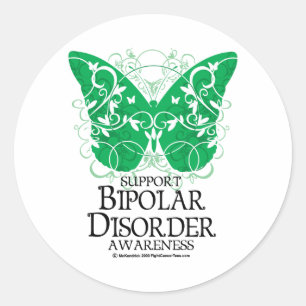 Adesivo Borboleta da doença bipolar