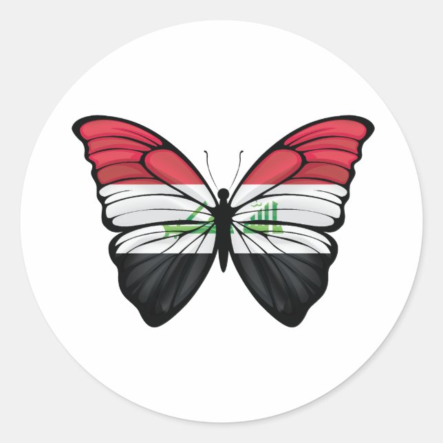 Adesivo Borboleta das Hipolimnas do Iraque (Frente)