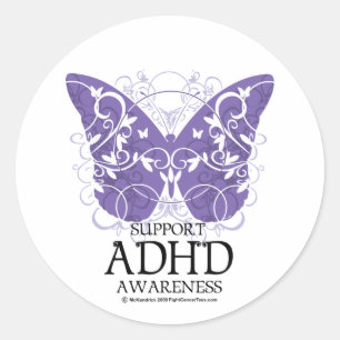 Adesivo Borboleta de ADHD