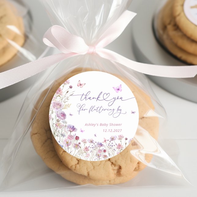 Adesivo Borboleta De Jardim Obrigado Por Flutuar Por (Criador carregado)