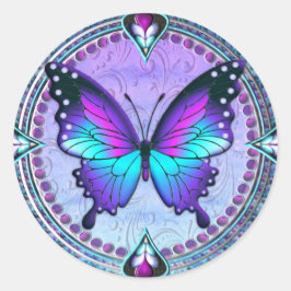 Adesivo Borboleta de sublimação com fundo