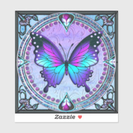 Adesivo Borboleta de sublimação com fundo