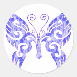 Adesivo Borboleta de tatuagem tribal