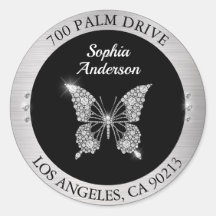 Borboleta Diamante, Endereço de Devolução em Metal