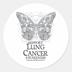 Adesivo Borboleta do câncer pulmonar